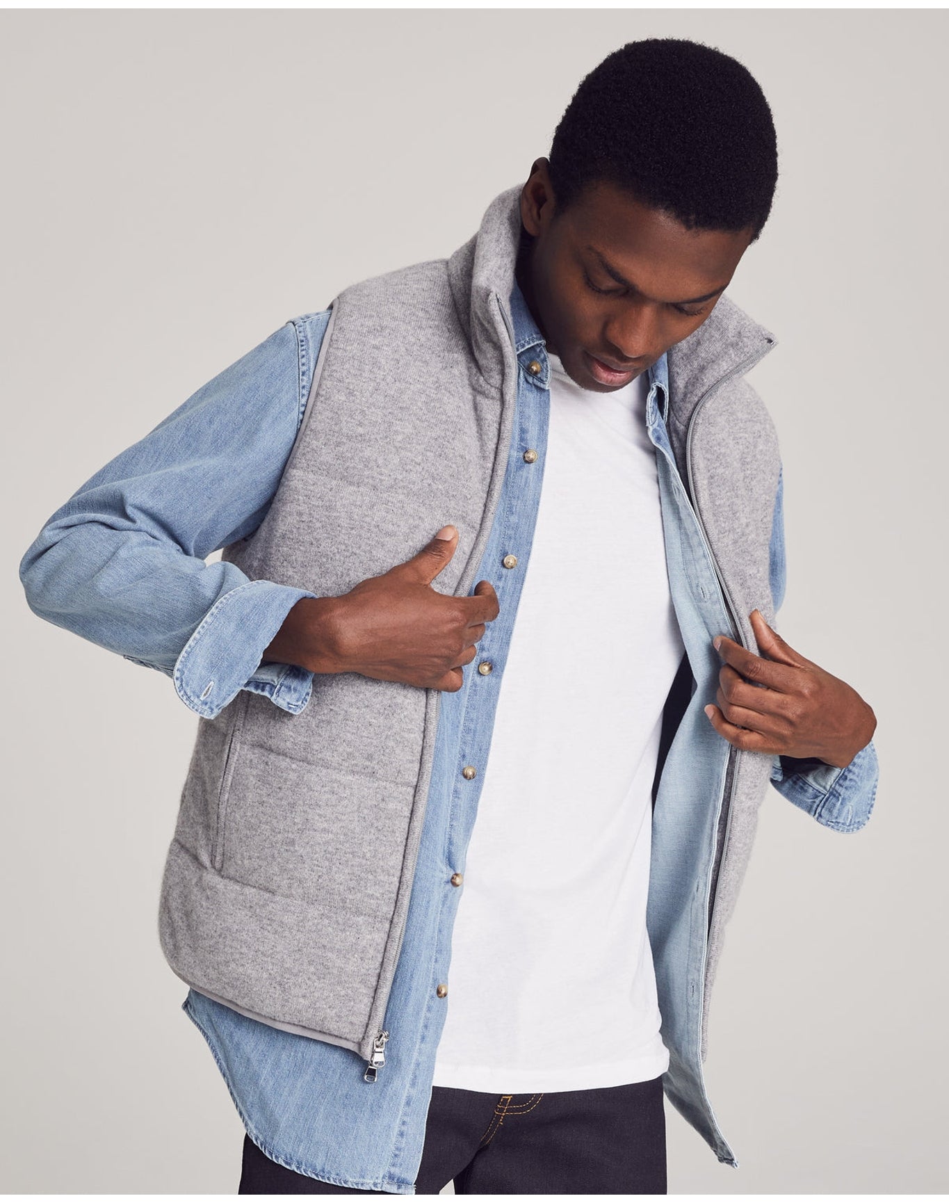 Nomad1942 | Men | Fordham Quilted Vest | Cobblestone