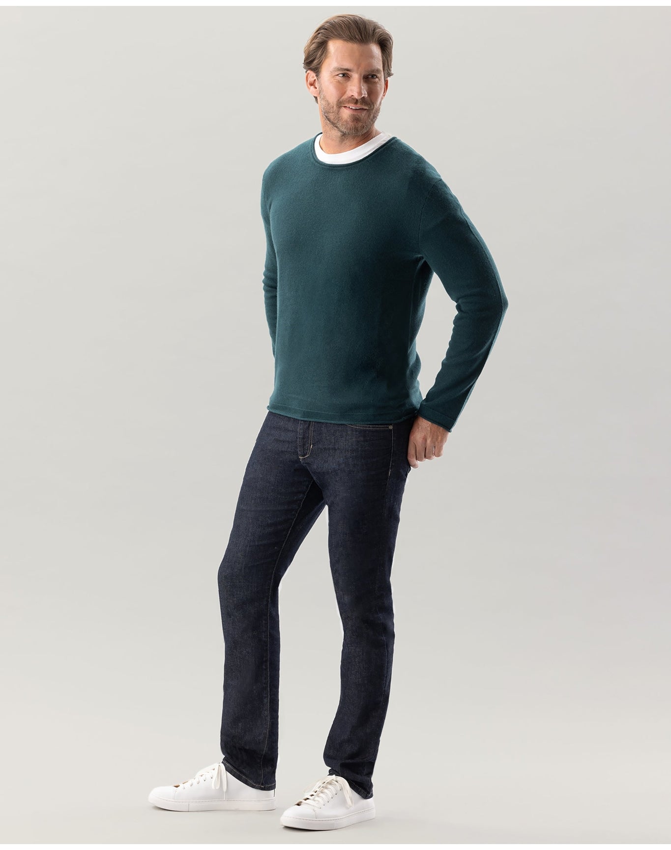 Nomad1942 | Men | Men's Crewneck Sweater - Jewel Tones | Pine