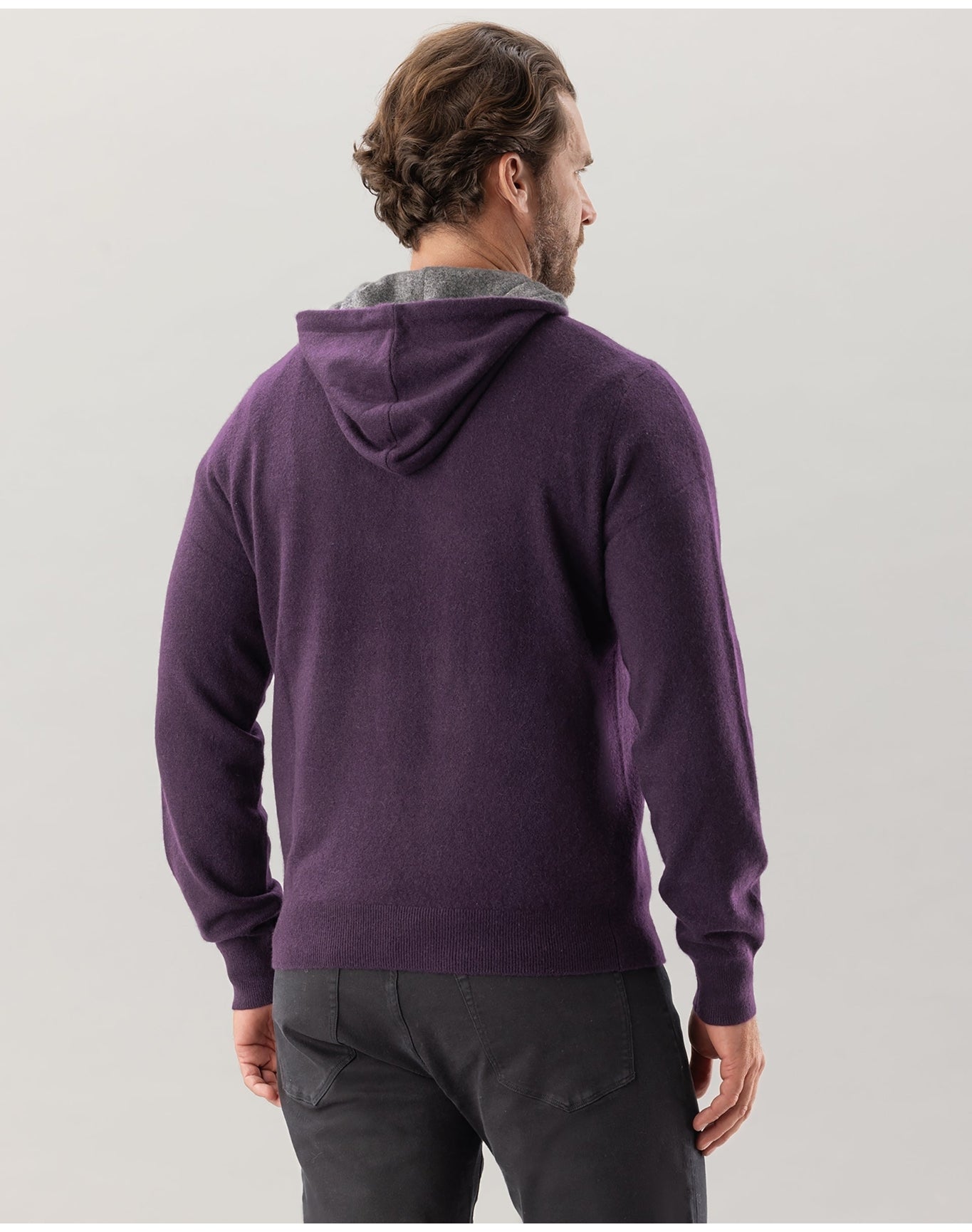 Nomad1942 | Men | Morningside Cashmere Hoodie | Currant
