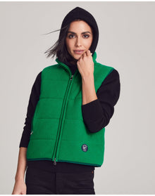 Nomad1942 | Unisex | Magnolia Quilted Vest | Kelly Green
