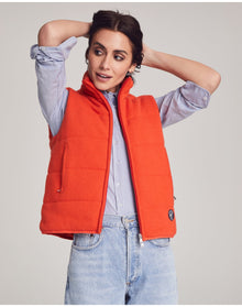 Nomad1942 | Unisex | Magnolia Quilted Vest | Tangerine