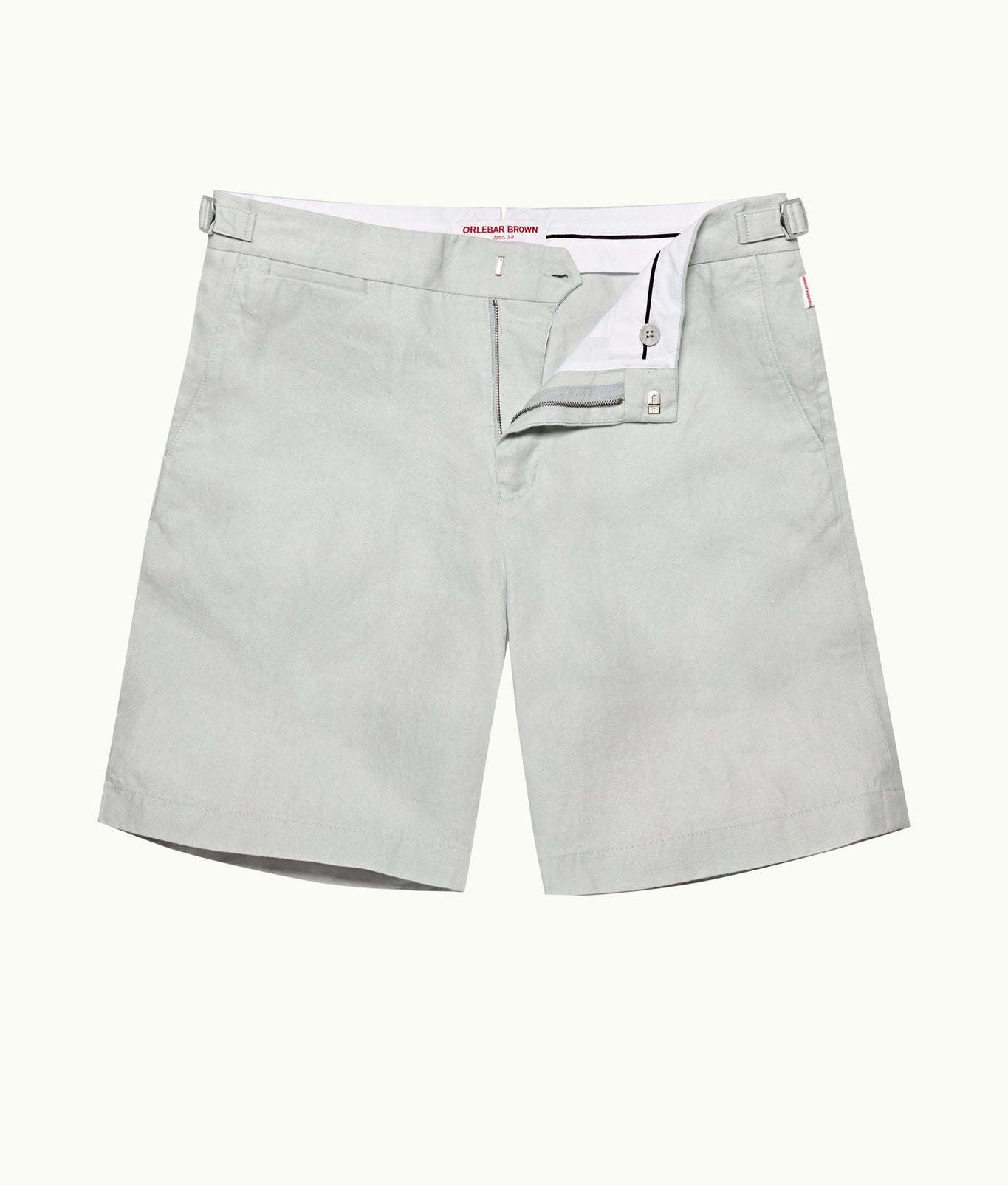 Norwich Linen Tailored Fit Linen Shorts | White Jade
