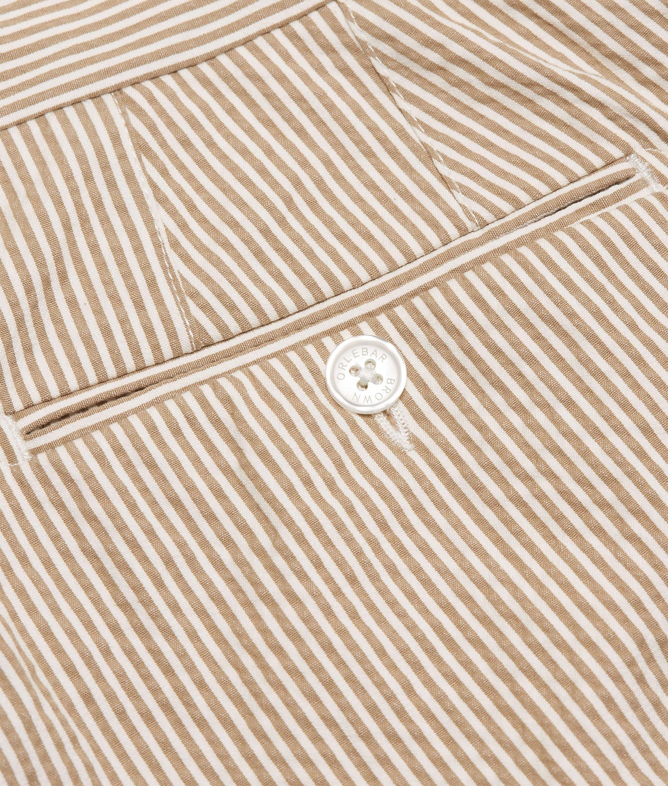 Norwich Seersucker Seersucker Stripe Tailored Fit Shorts Woven | Chai/White Stripe