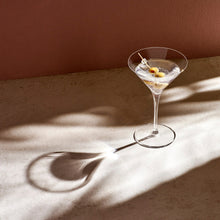 Vintage Martini Glasses | Clear Crystal | Set of 2