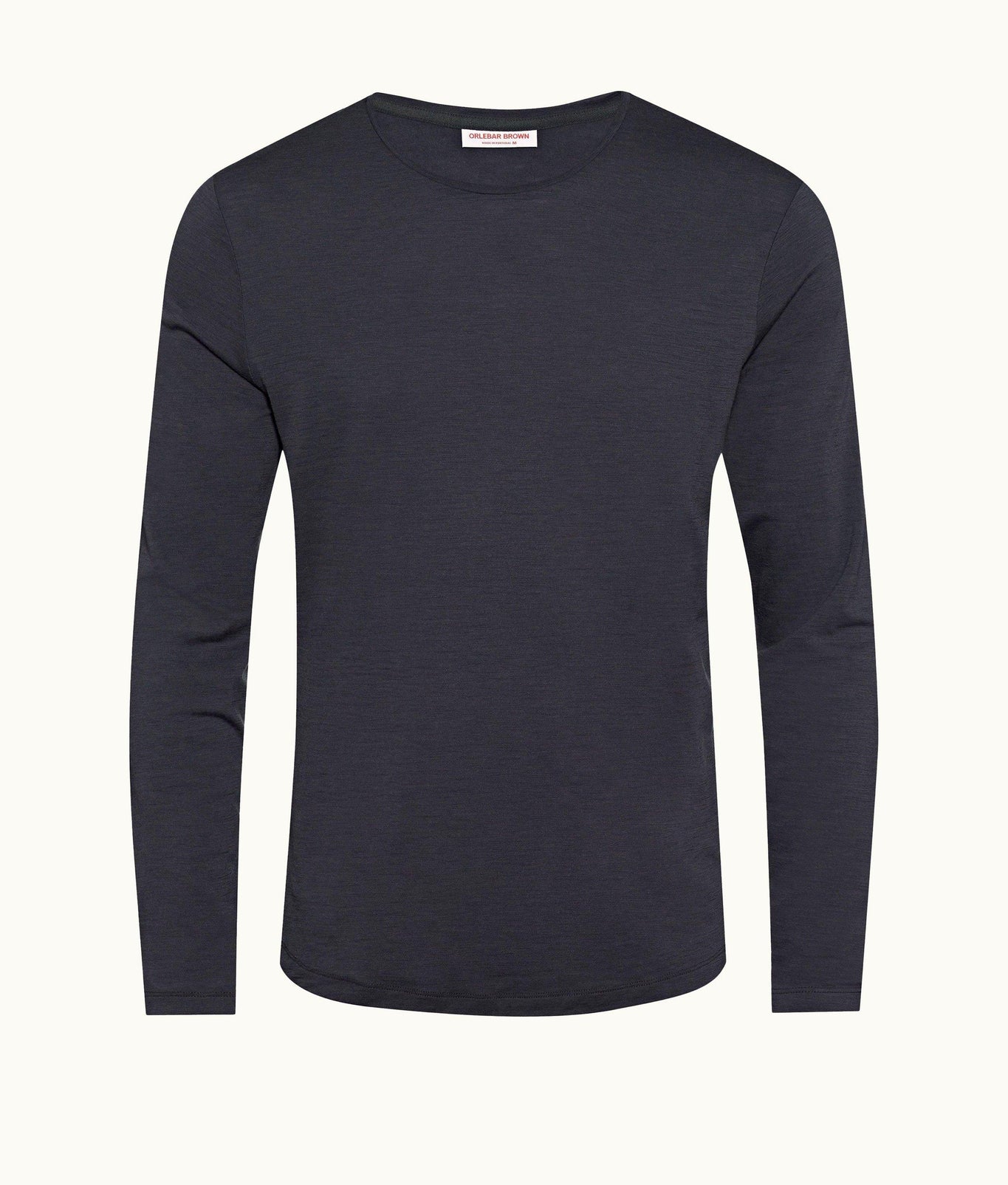 OB-T Cashmere Tailored Fit Crew Neck Cashmere-Blend T-Shirt | Night Iris