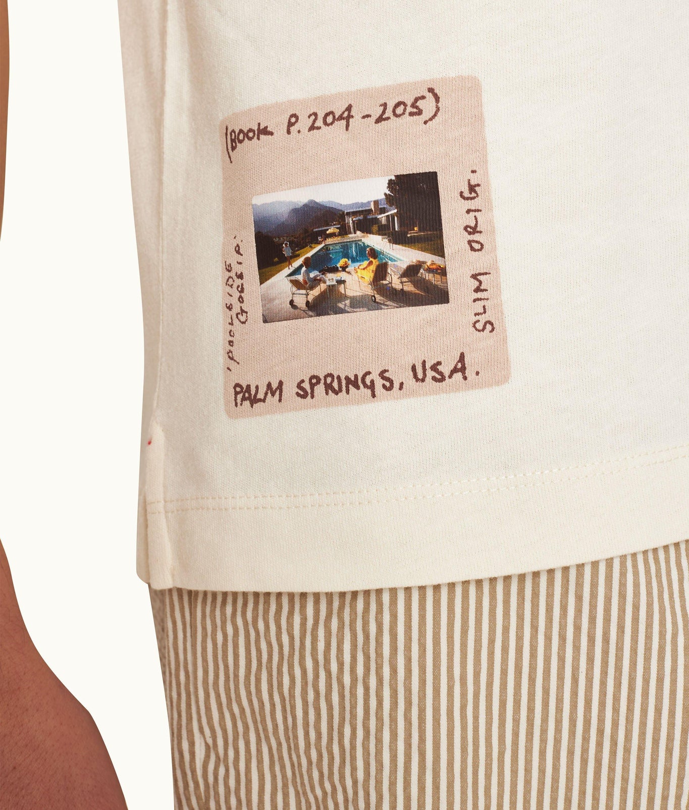OB Classic Tee Photographic Print Classic Fit Organic Cotton T-Shirt | Kaufmann Cocktail