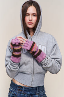 Womens | Knit Mittens | Pink Multi