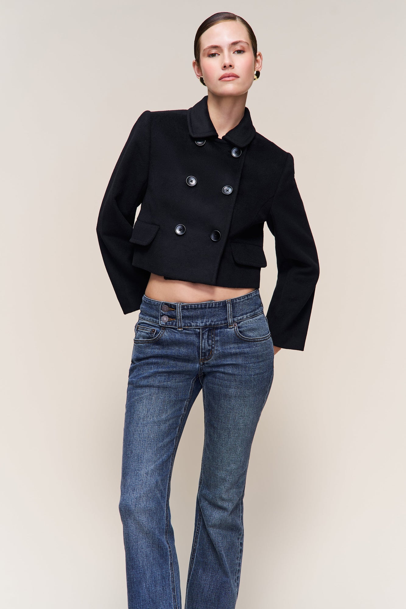 Womens | Antoinette Double Breasted Jacket | Black