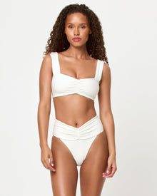 Eco Chic Repreve® Marlee Bikini Top | Cream