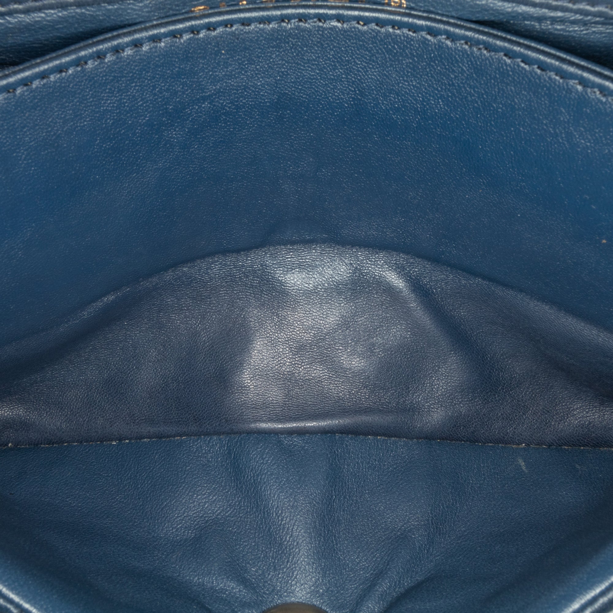 Chanel | Pre-Owned CC Quilted Lambskin Double Flap | Blue/Navy