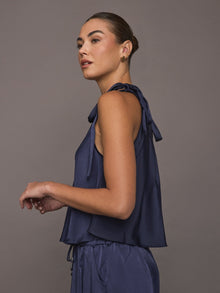 Tribeca Tie Top | Navy