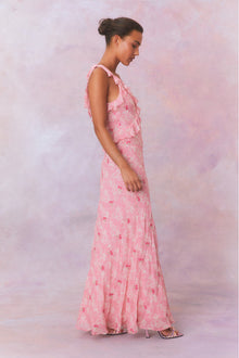 Orcene Floral Maxi Dress | Cherry Pink
