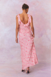 Orcene Floral Maxi Dress | Cherry Pink