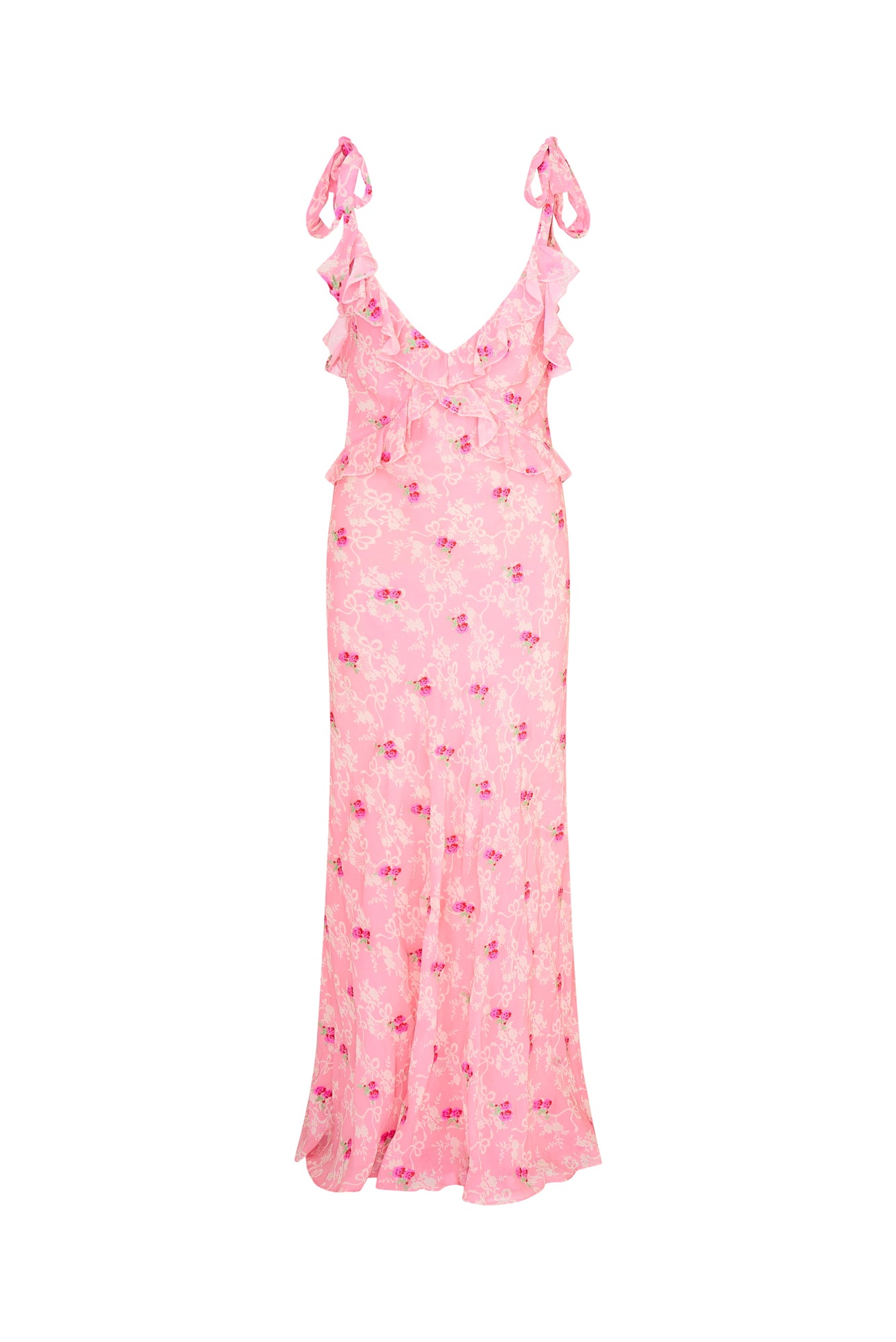 Orcene Floral Maxi Dress | Cherry Pink