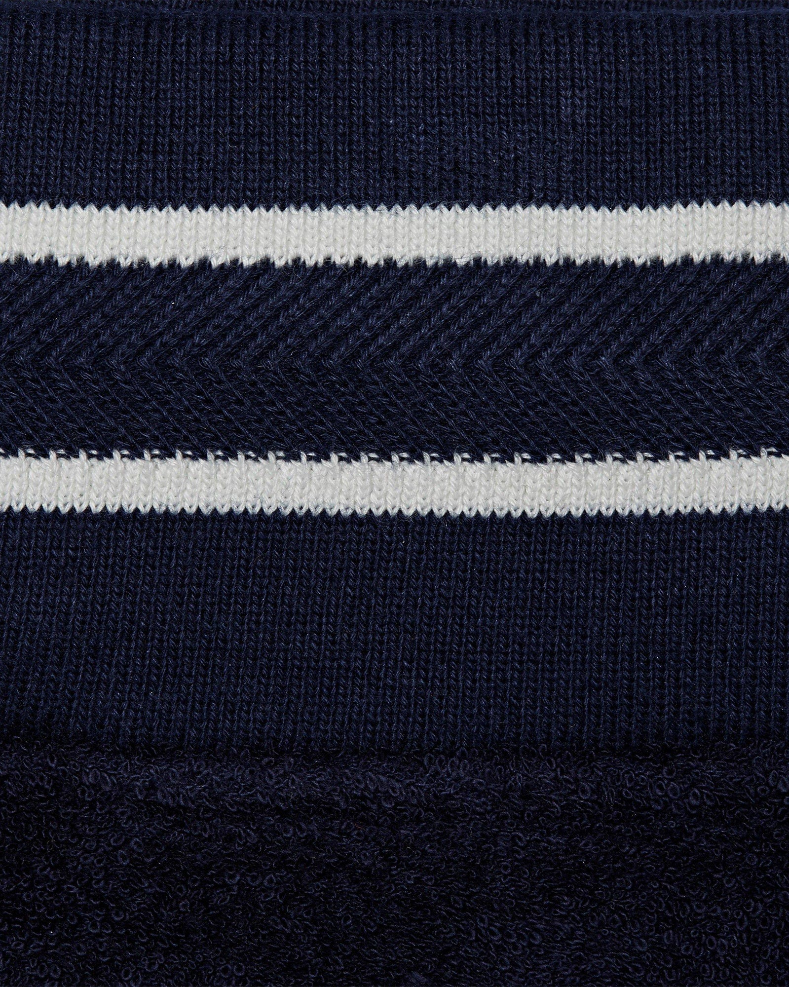 Afador Towelling Navy Classic Fit Double-Faced Towelling Sweat Shorts | Navy