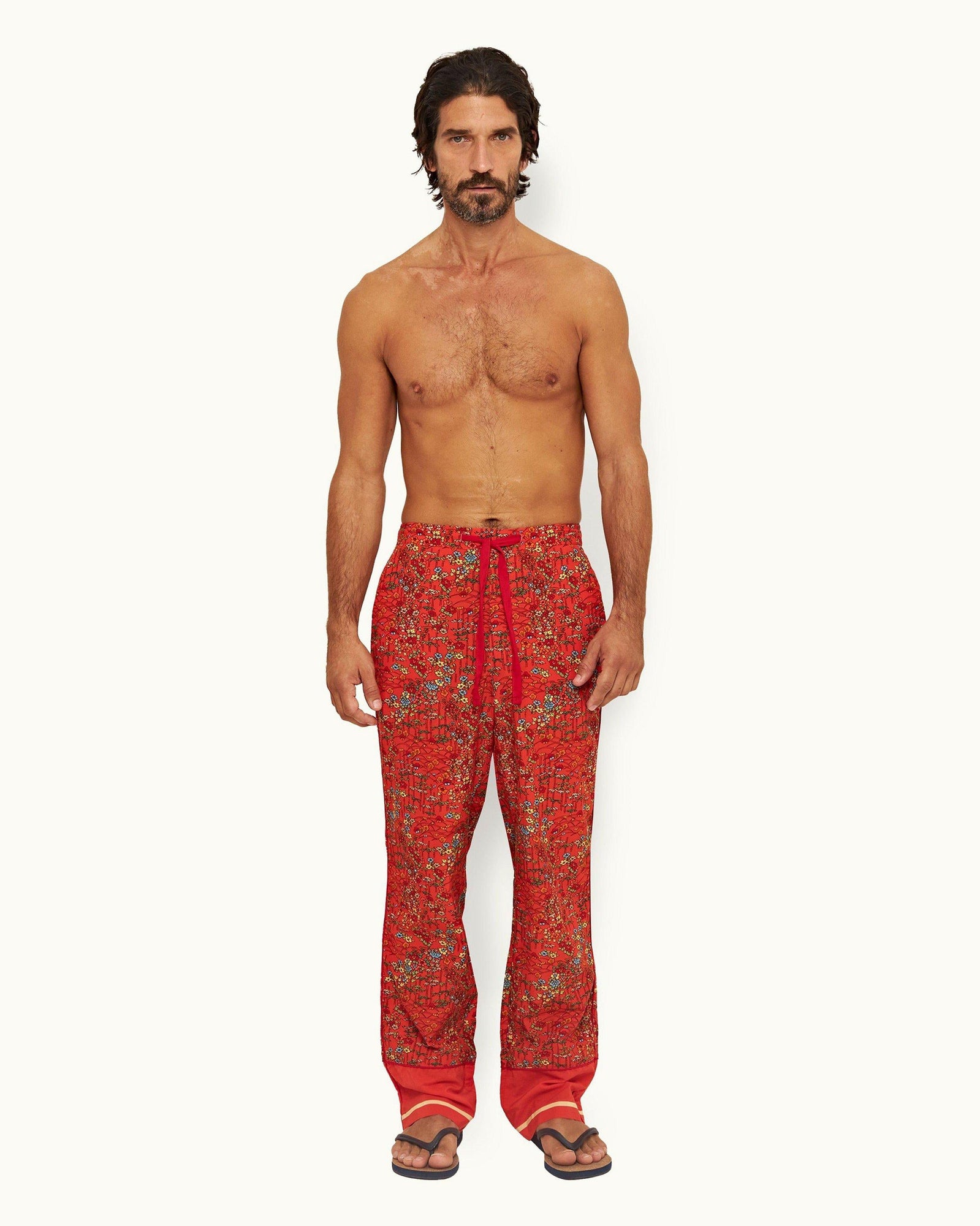 Vermillion Solo Fantasy Relaxed Fit Poplin Lounge Pants | Vermillion