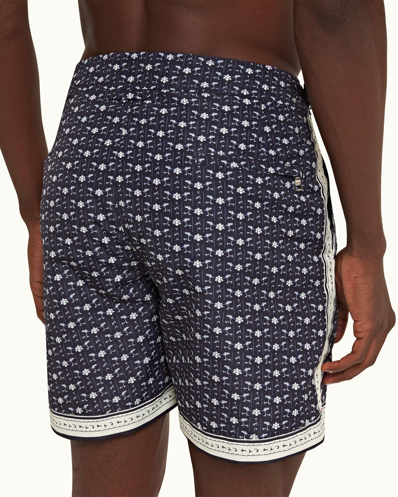 Dark Sapphire/Sea Mist Bandana Mid-Length Swim Shorts | Dark Sapphire/Sea Mist