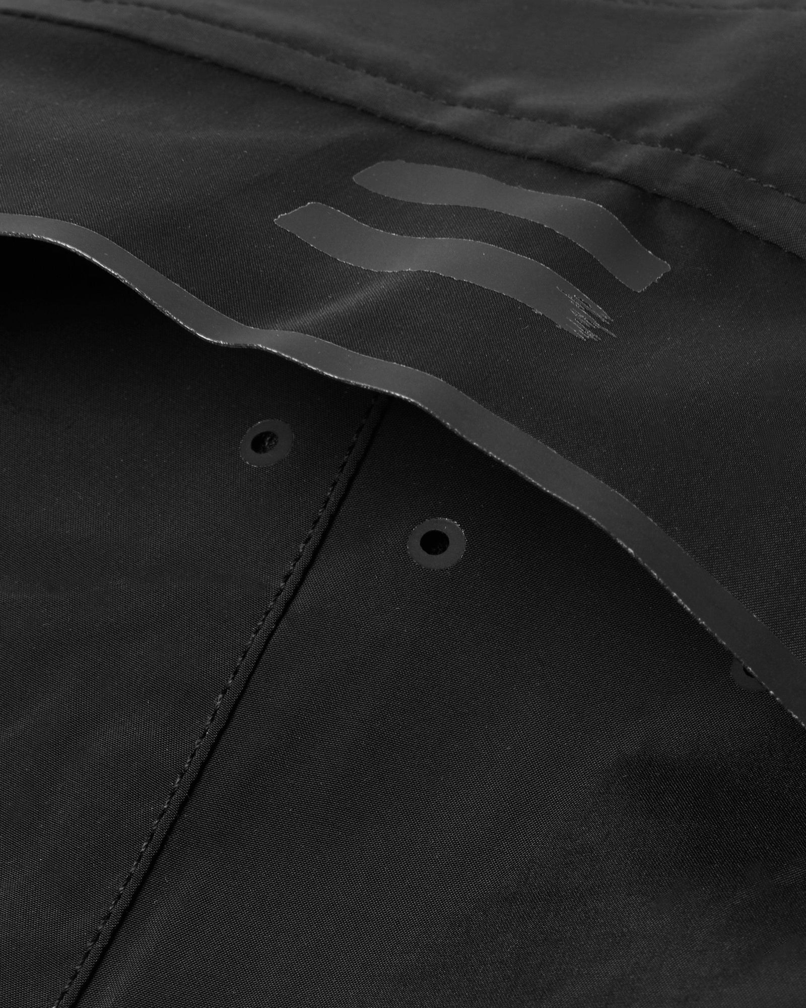 Black Mid-Length Bonded Swim Shorts | Black