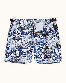 Cloud/Mazanine Ice Print Mid-Length Swim Shorts | Cloud/Mazanine