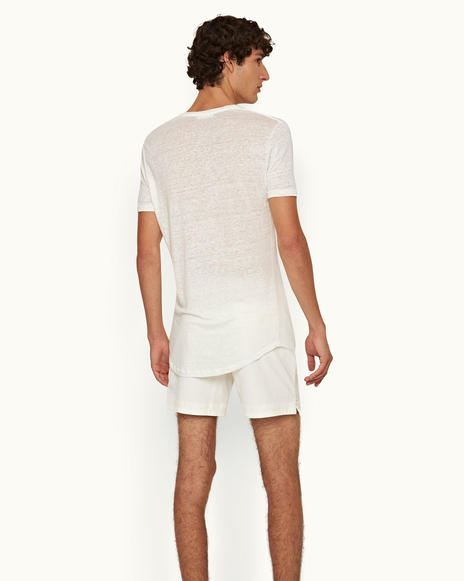 Sea Mist Corduroy Drawcord Mid-Length Shorts | Sea Mist