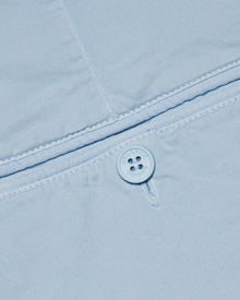 Ice Blue Mid-Length Cotton Twill Shorts | Ice Blue