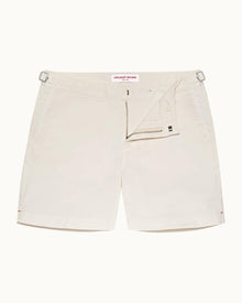 Bulldog Cotton Twill White Sand Mid-Length Cotton Twill Shorts | White Sand