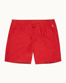 Bulldog Drawcord Vermillion Drawcord Mid-Length Swim Shorts | Vermillion