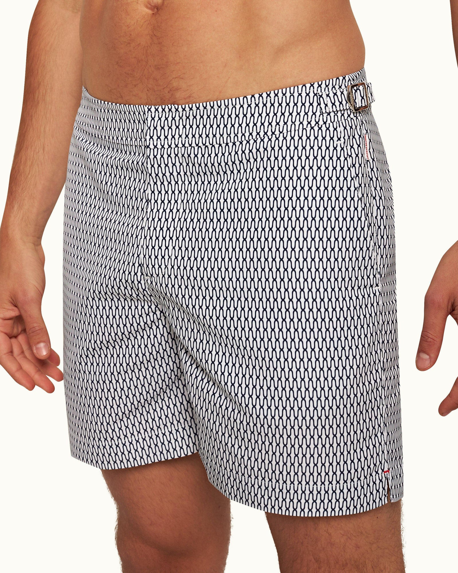 Men | Bulldog Swim Boxer | White/Midnight Navy