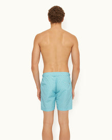 Bulldog Crystal Sea Gyre Mid-Length Swim Shorts | Crystal Sea
