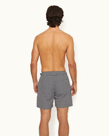 Bulldog Night Iris Gyre Mid-Length Swim Shorts | Night Iris