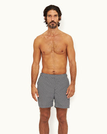 Bulldog Night Iris Gyre Mid-Length Swim Shorts | Night Iris
