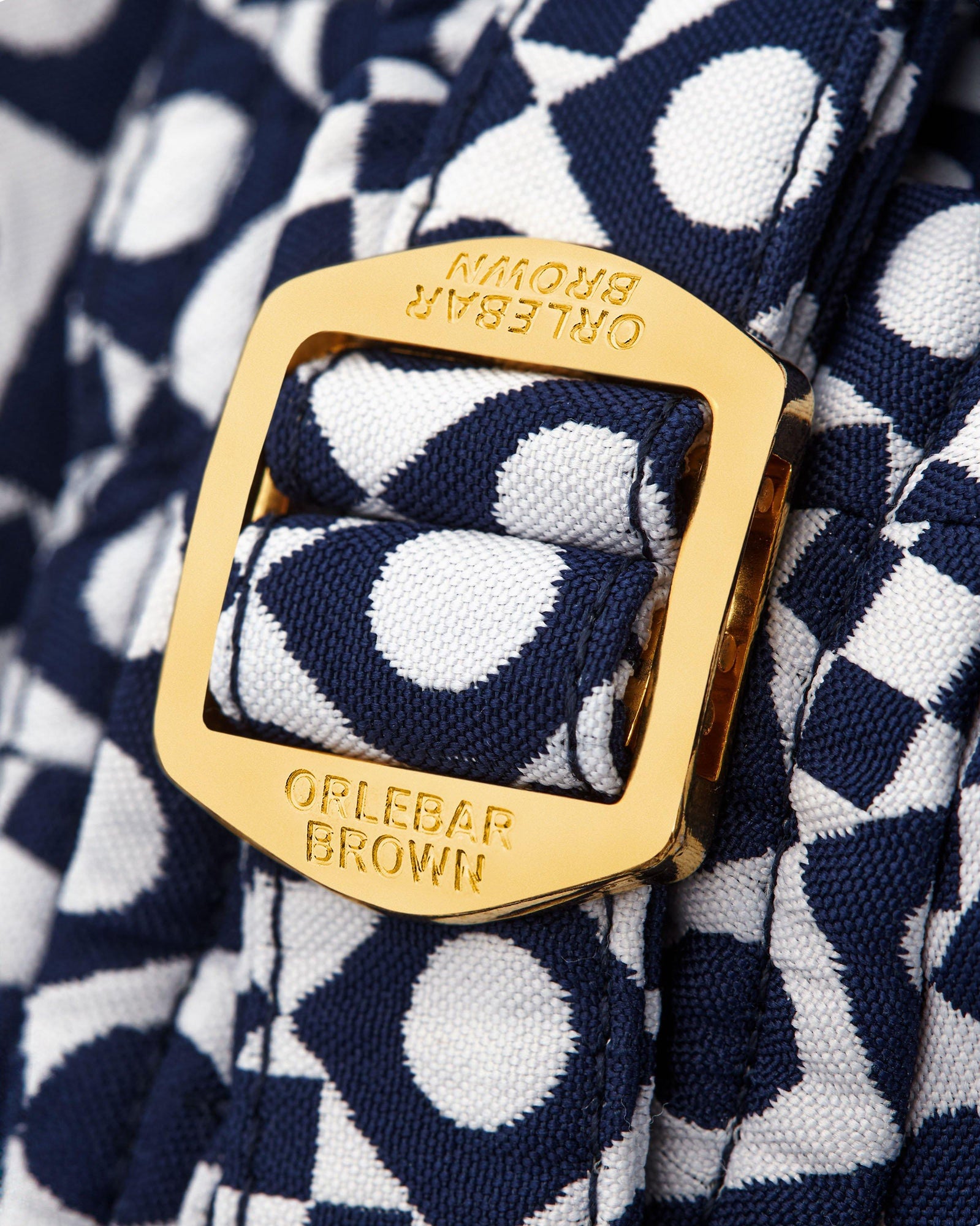 Bulldog Jacquard Domi Jacquard Mid-Length Swim Shorts Woven In Italy in Night Iris/White Sand colour | Night Iris/White Sand