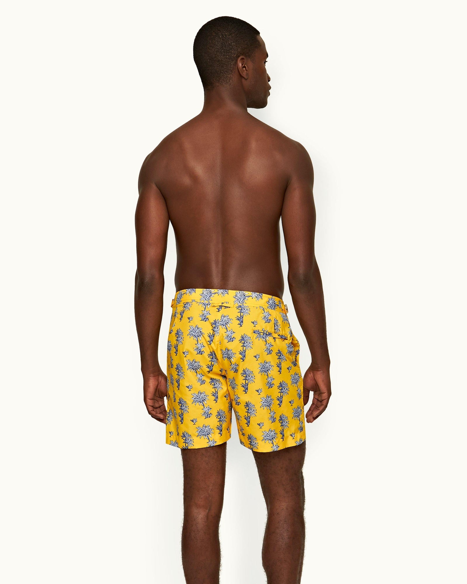 Bulldog Toucan Palm Repeat Mid-Length Swim Shorts | Toucan