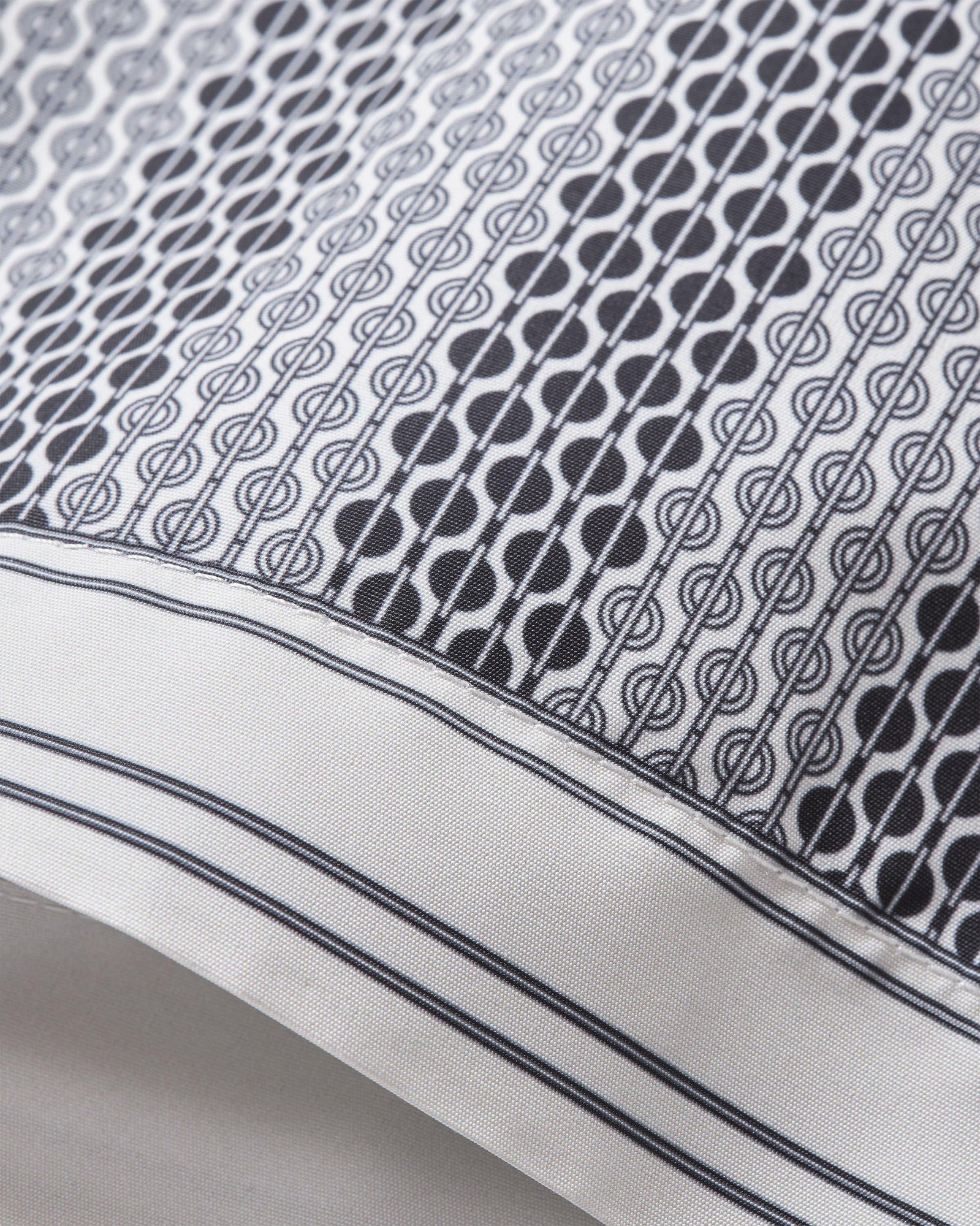 Kids | Bulldog Rills Print Mid-Length Swim Shorts Woven In France in Night Iris/White Sand colour | Night Iris/White Sand