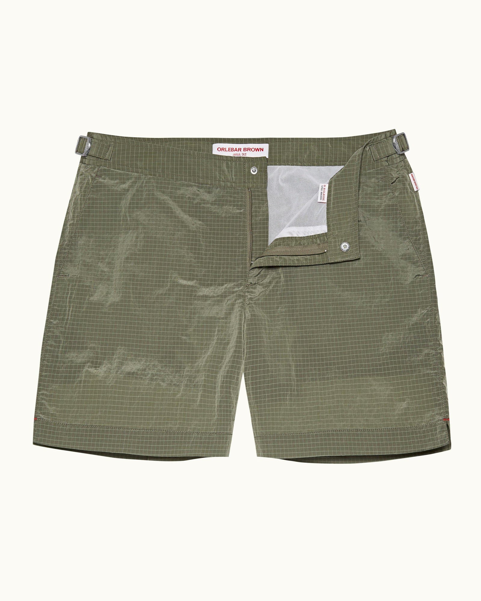 Parachute Green Ripstop Mid-Length Swim Shorts | Parachute Green
