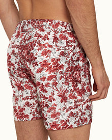 Bulldog Rose/Vintage Rose Vintage Garden Mid-Length Swim Shorts | Rose/Vintage Rose