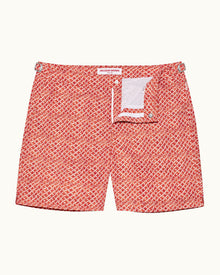 Bulldog Firestone Wave Print Mid-Length Swim Shorts | Firestone