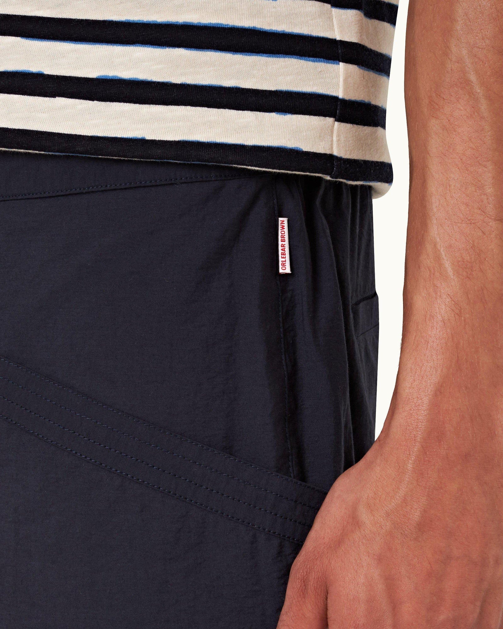 Night Iris Relaxed Fit Poplin Shorts | Night Iris