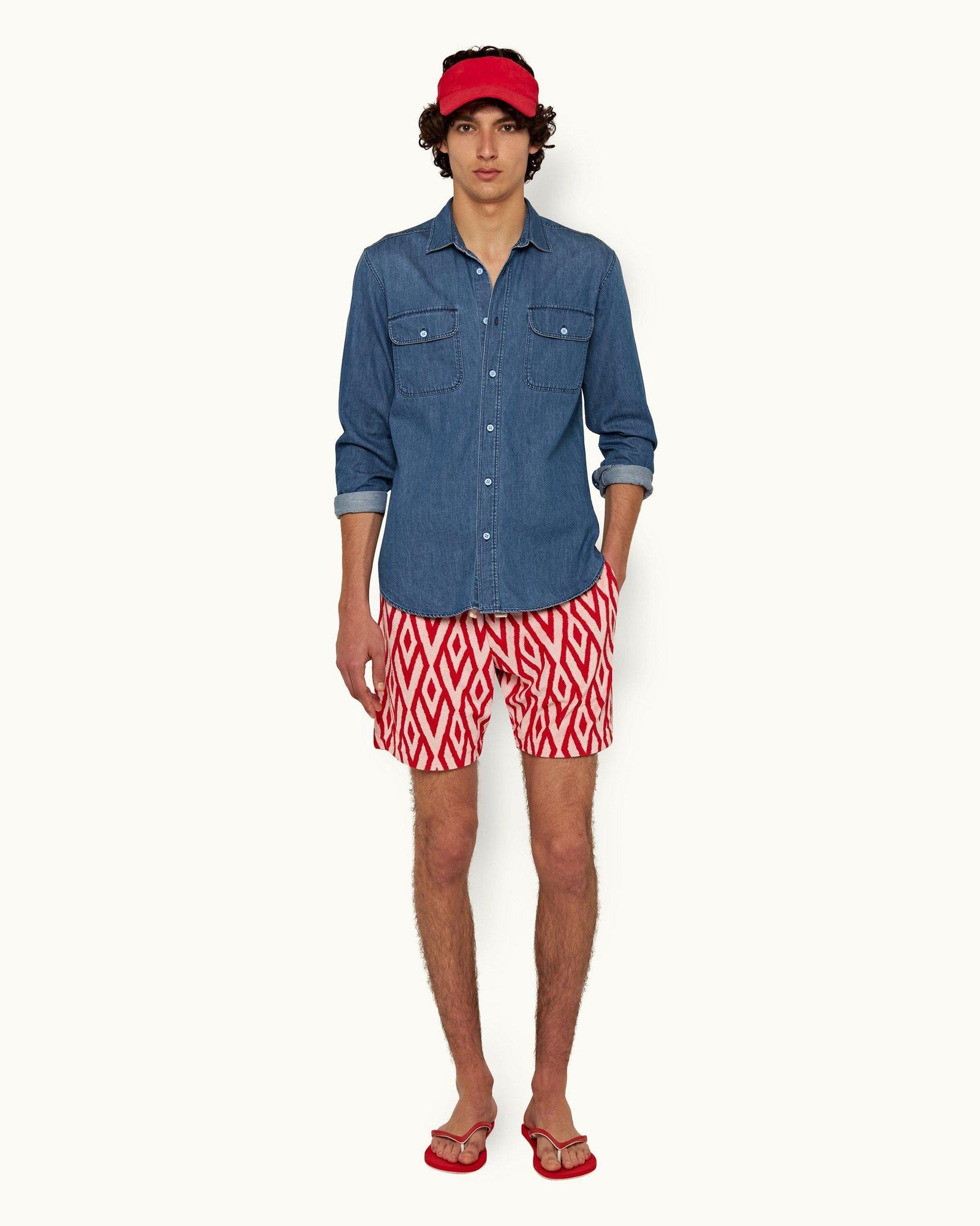 Washed Indigo Relaxed Fit Denim Shirt | Washed Indigo