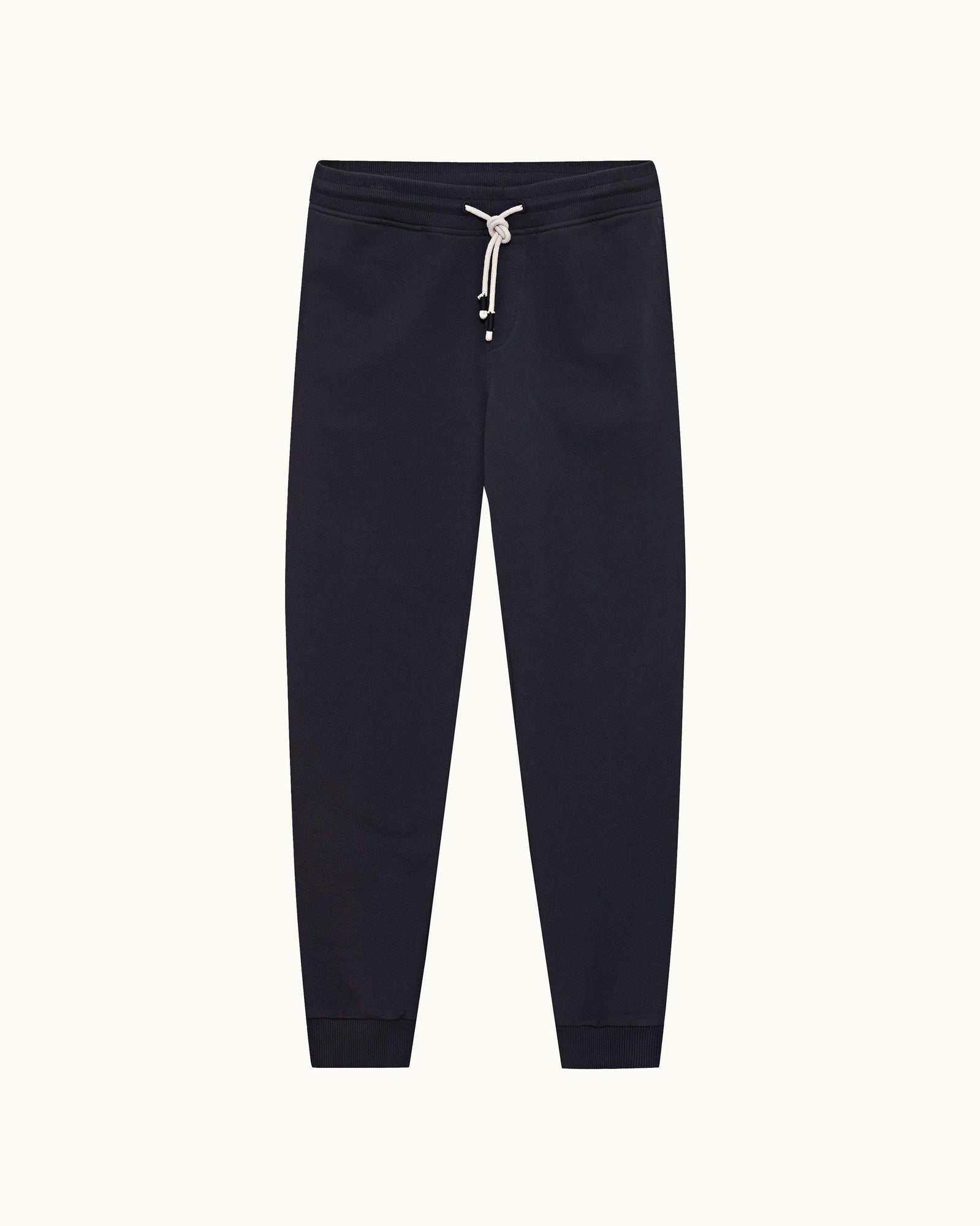 Night Iris Contrast Classic Fit Washed Organic Cotton Sweatpants | Night Iris