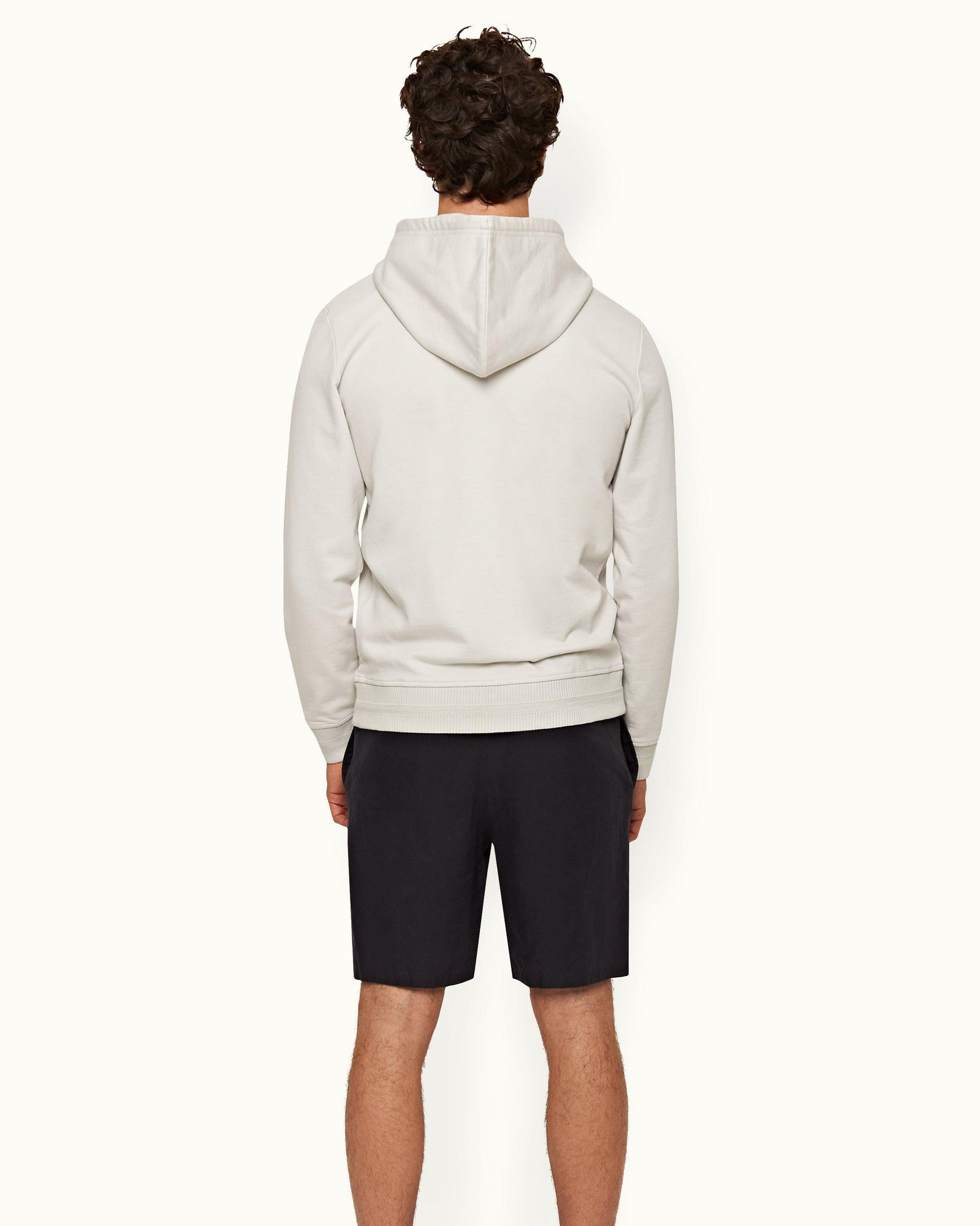 Cinder Classic Fit Mix Texture Hooded Sweatshirt | Cinder