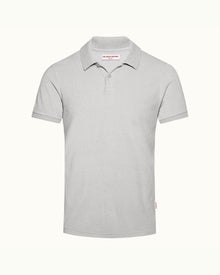 Jarrett Towelling Clay/Sage Classic Fit Towelling Polo Shirt | Clay/Sage