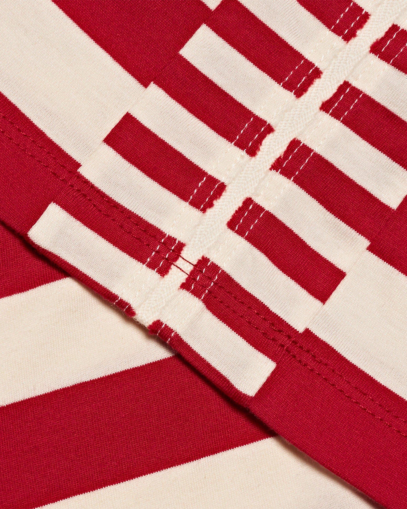 Kids | Vermillion Stripe Organic Cotton Tailored Fit T-Shirt | Vermillion