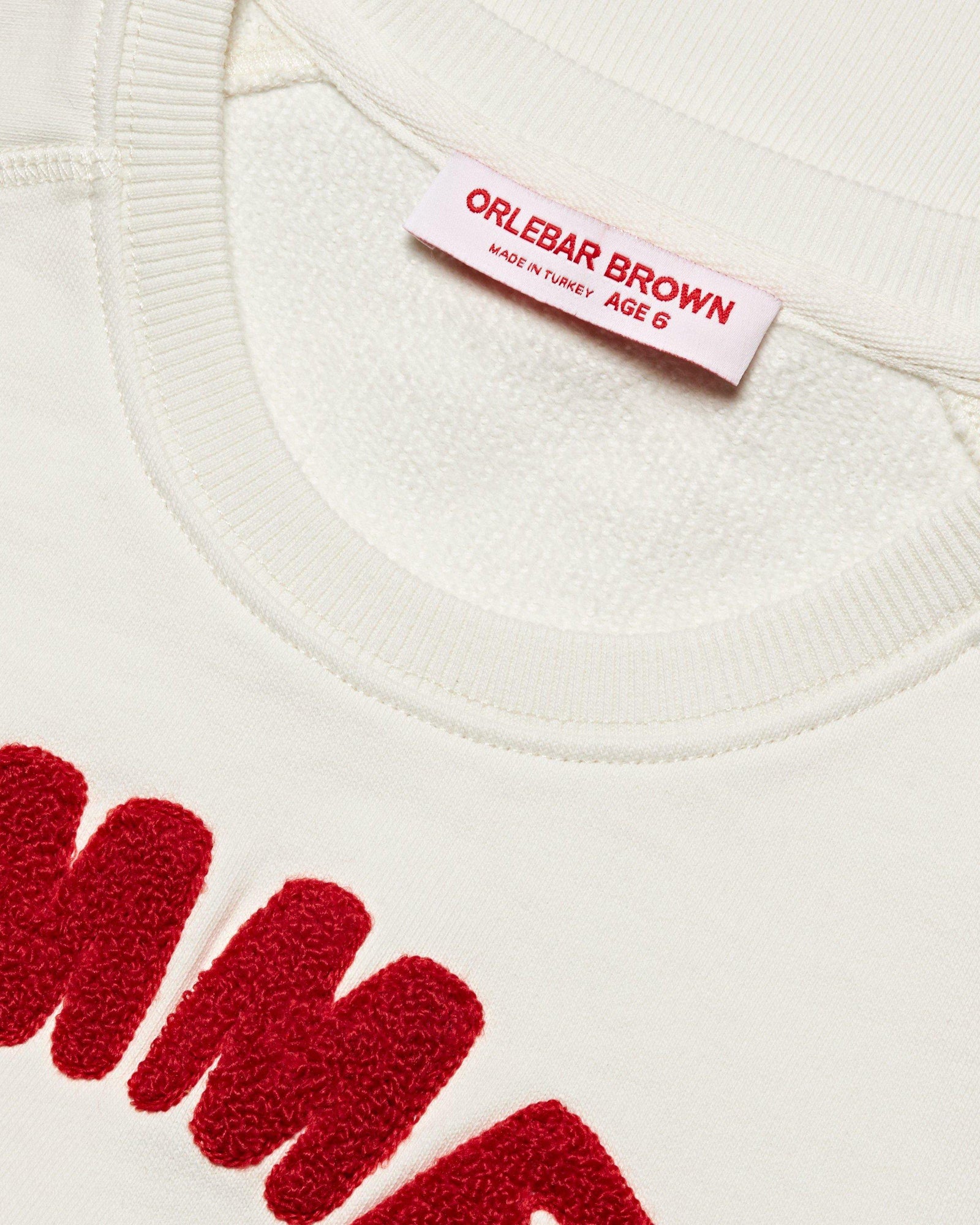 Kids | White Sand 'Summer' Slogan Organic Cotton Sweatshirt | White Sand