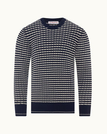 Night Iris/Sea Mist Side Stripe Jumper | Night Iris/Sea Mist