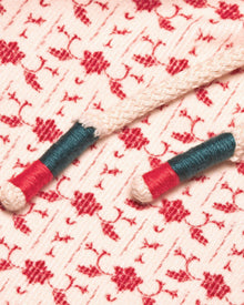 Sea Mist/Vermillion Bandana Relaxed Fit Drawcord Cotton Corduroy Shorts | Sea Mist/Vermillion