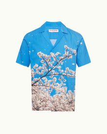 Maitan Blossom Photographic Print Relaxed Fit Capri Collar Shirt | Blossom
