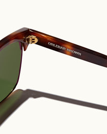 Matira Tortoiseshell Half-Wire Sunglasses | Tortoise Shell