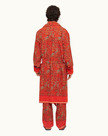 Vermillion Solo Fantasy Poplin Shawl Collar Robe | Vermillion