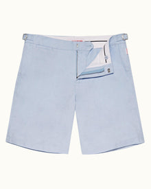 Norwich Linen Light Blue Tailored Fit Linen Blend Shorts | Light Blue